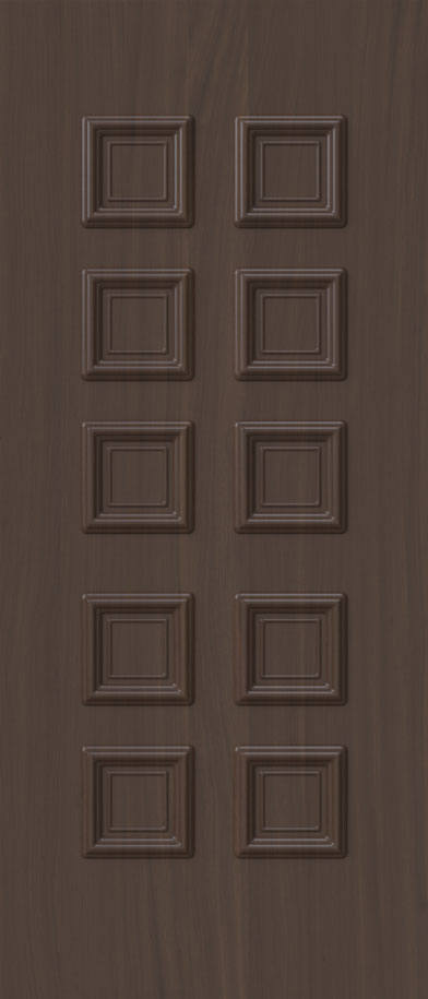 Aluminium security Door Facades with Embossed design