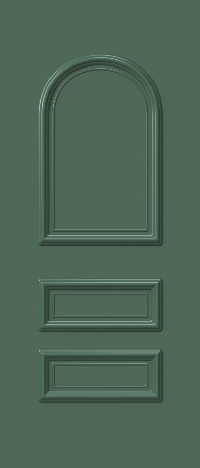 Aluminium security Door Facades with Embossed design