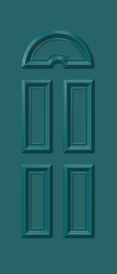 Aluminium security Door Facades with Embossed design