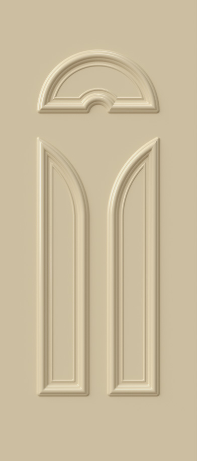 Aluminium security Door Facades with Embossed design