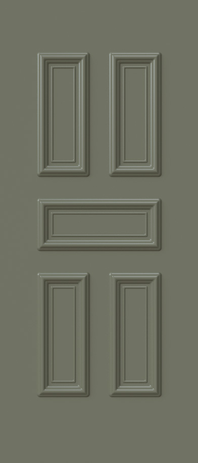 Aluminium security Door Facades with Embossed design