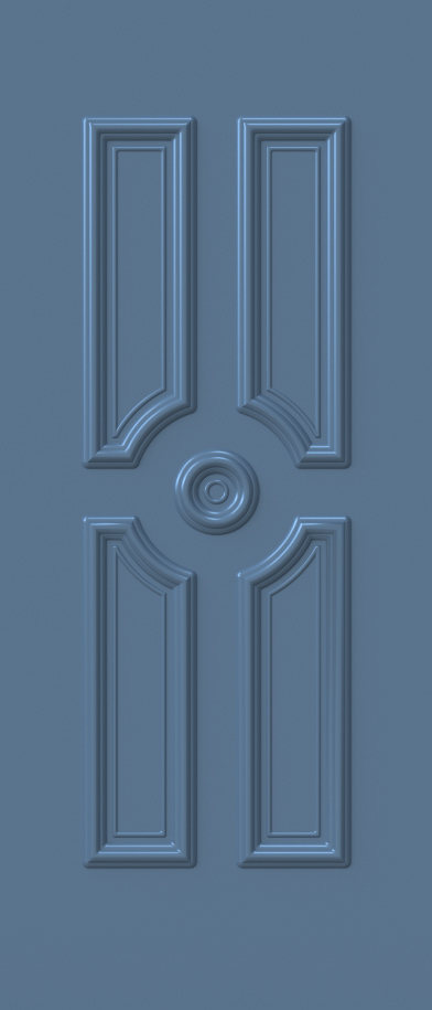 Aluminium security Door Facades with Embossed design