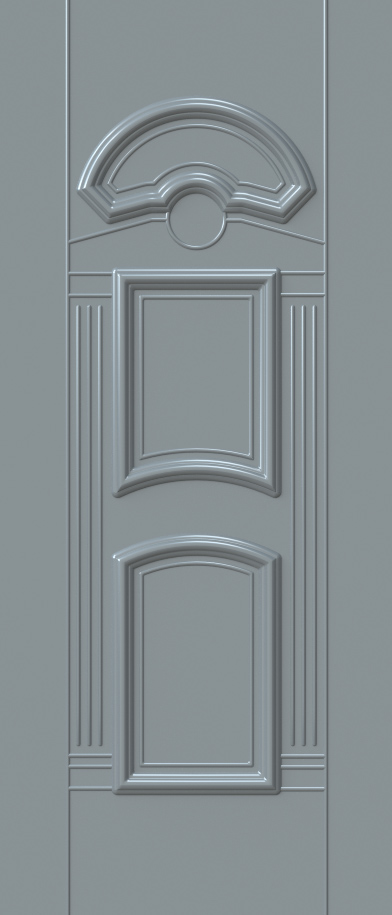 Aluminium security Door Facades with Embossed design