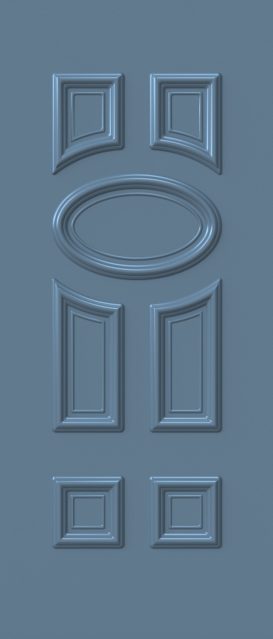 Aluminium security Door Facades with Embossed design