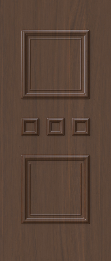 Aluminium security Door Facades with Embossed design