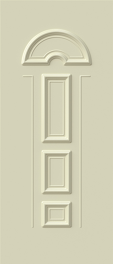 Aluminium security Door Facades with Embossed design