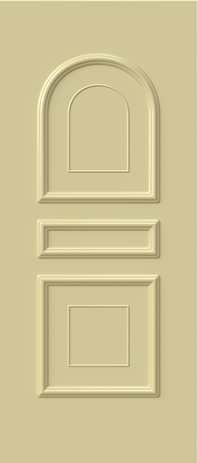 Aluminium security Door Facades with Embossed design